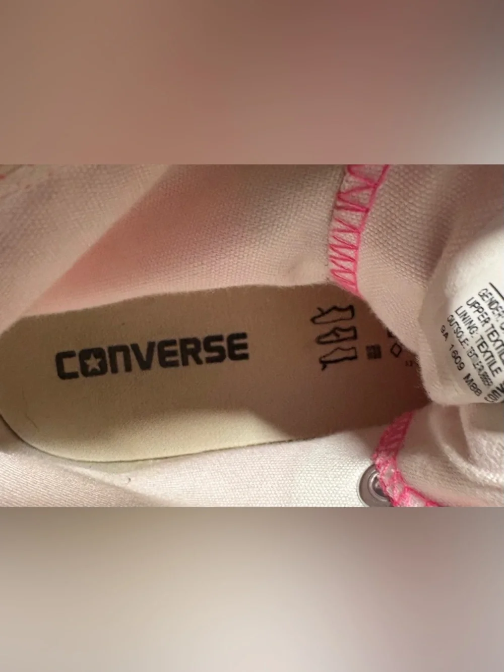 Converse Pink High-Top Canvas Sneakers - Women - Picture 6 of 7